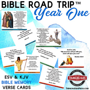 Bible Road Trip™ Year One Bible Memory Verse Card Sets