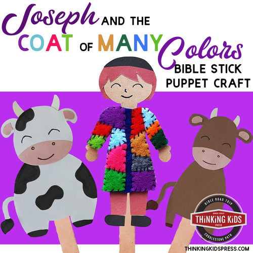 Joseph and the Coat of Many Colors | Bible Stick Puppets Craft