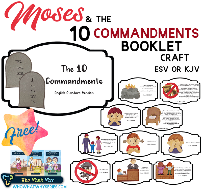 Moses and the 10 Commandments Craft – Thinking Kids Press for Free Printable 10 Commandments Kjv