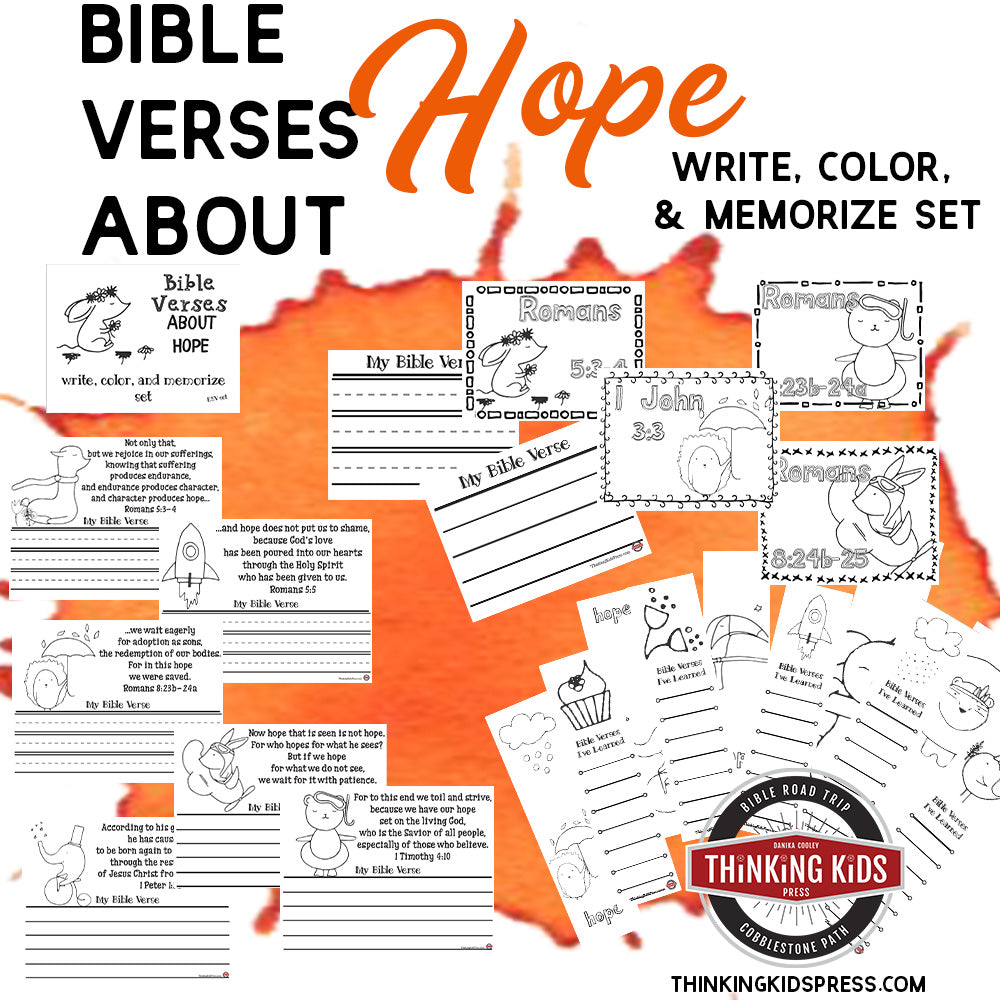 Bible Verses about Hope: Write, Color, and Memorize Set