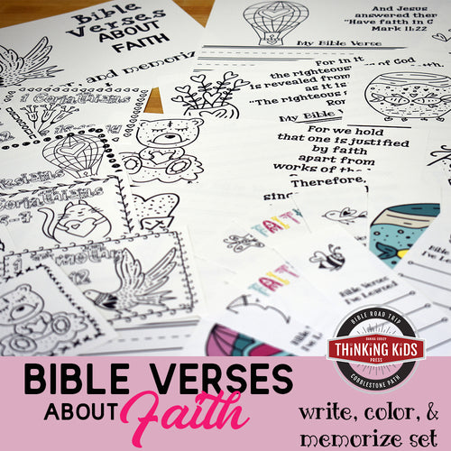 Bible Verses about Faith: Write, Color, and Memorize Set
