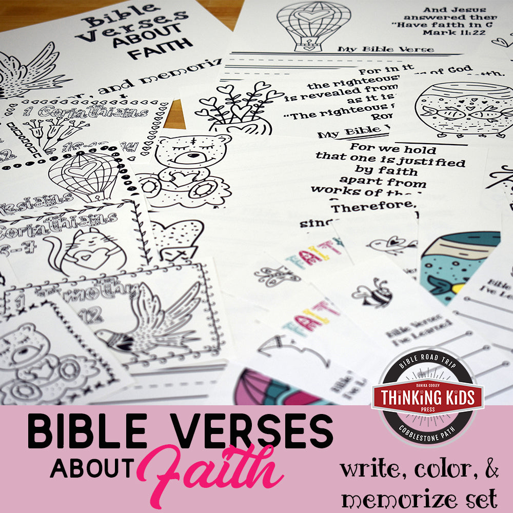 Bible Verses about Faith: Write, Color, and Memorize Set