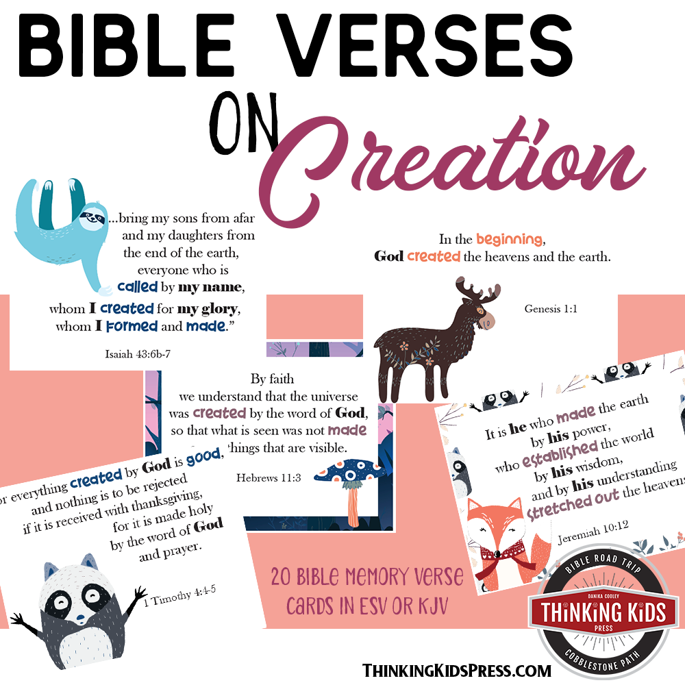 Creation Bible Verse Card Set