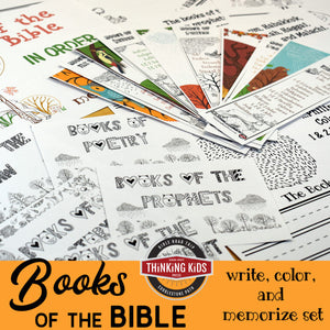 Books of the Bible in Order: Write, Color, and Memorize Set