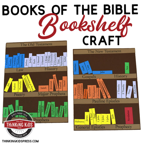 Books of the Bible Bookshelf Craft