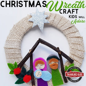 Nativity Scene Wreath Craft