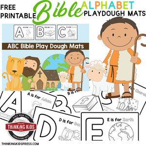 Bible Alphabet Playdough Mats