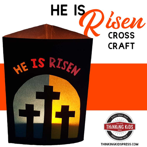 He Is Risen Cross Lamp Craft