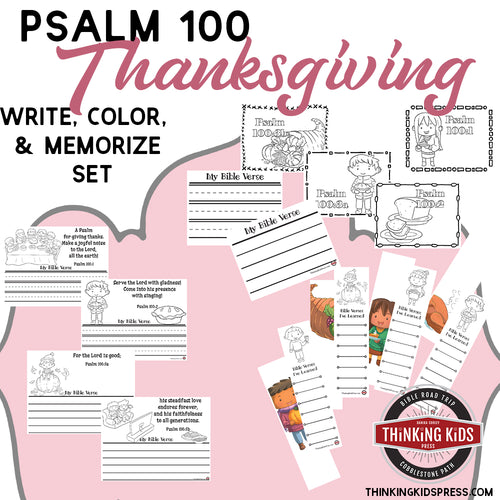 Psalm 100 Write, Color, and Memorize Set