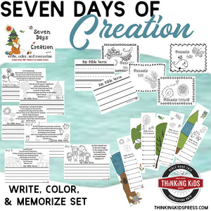 Days of Creation Write, Color, and Memorize Set