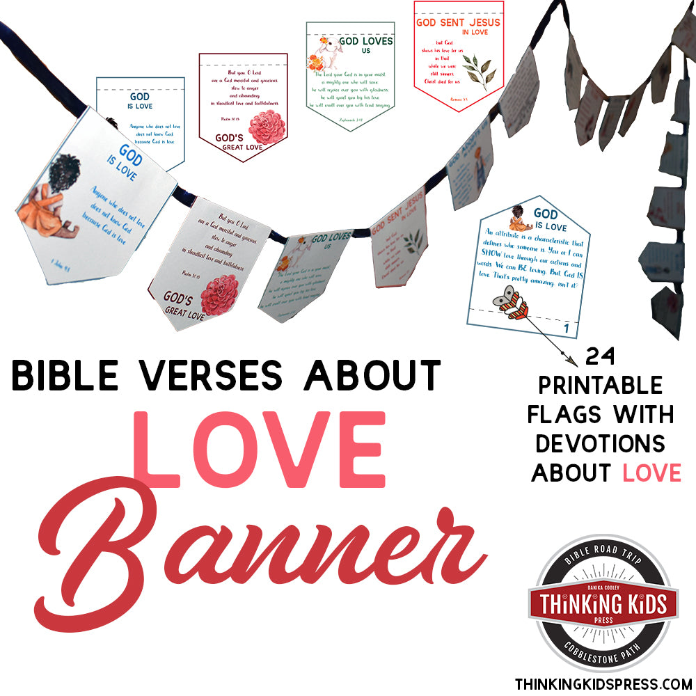 Bible Verses about Love Banner Thinking Kids Press