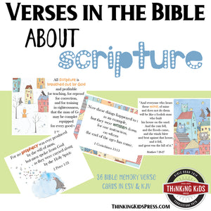 Verses in the Bible about Scripture: Memory Cards